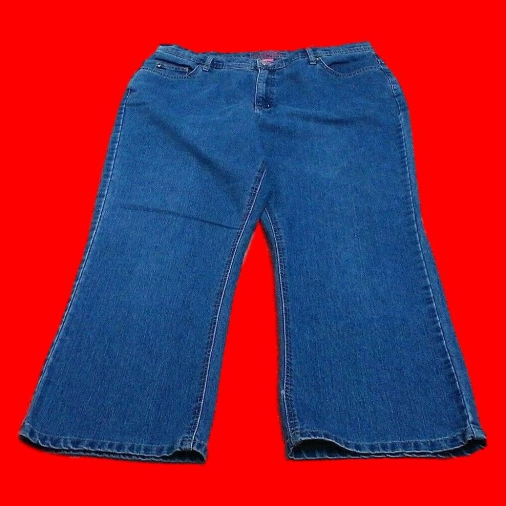 Liz & Me Women's Jeans (38x26) Signature Tummy-Support Stretch Med-Wash Sz 18WP - Picture 11 of 16